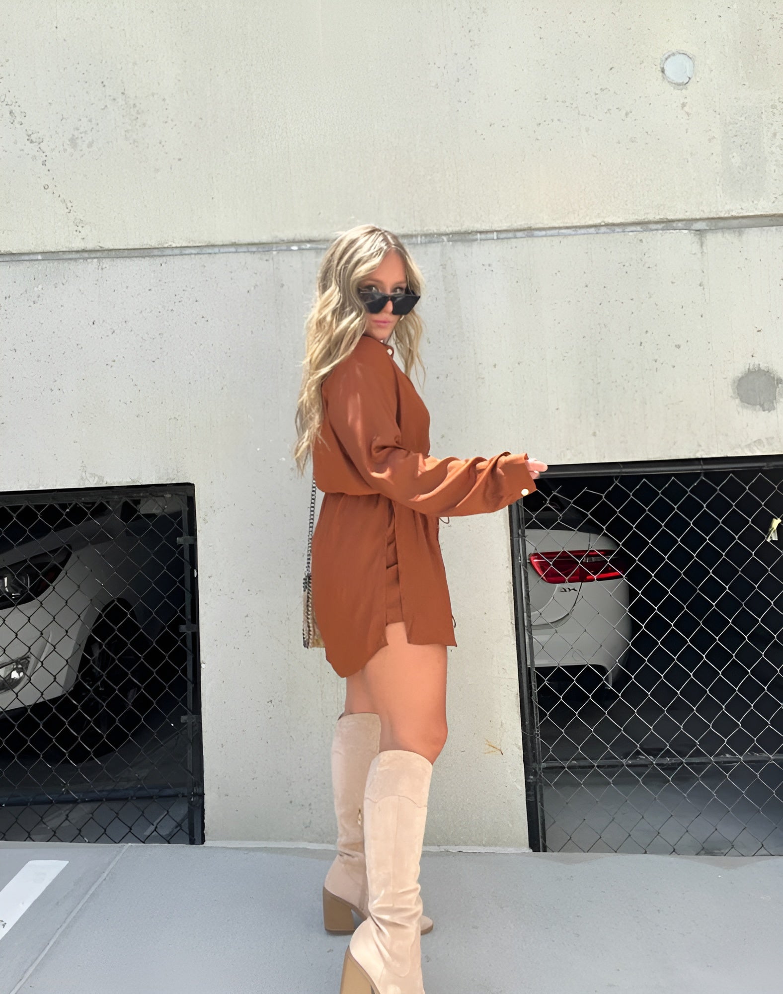 Jessica | Trendy Satijnen Rompe Jurk
