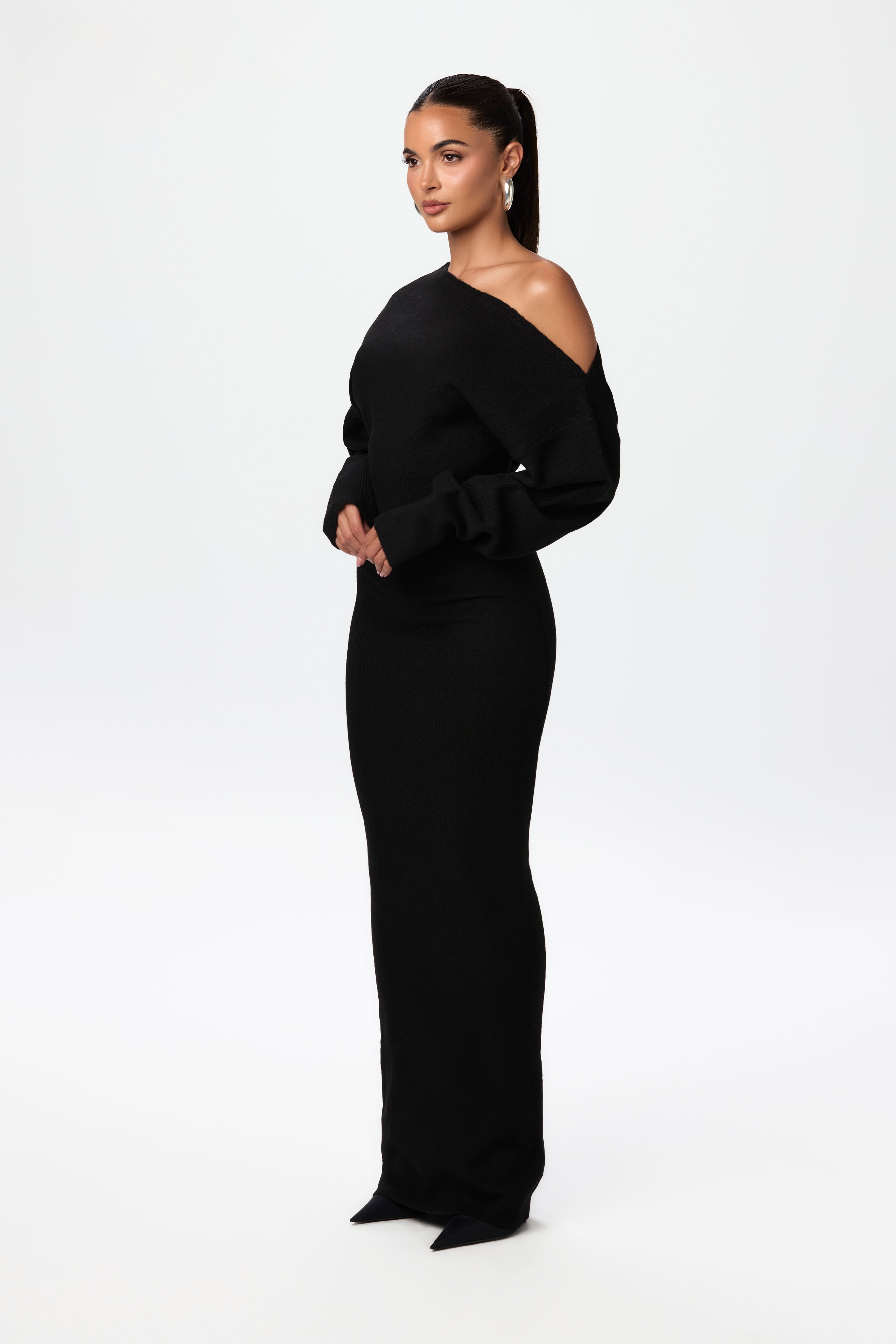 Maxime | Off Shoulder Sweater Jurk