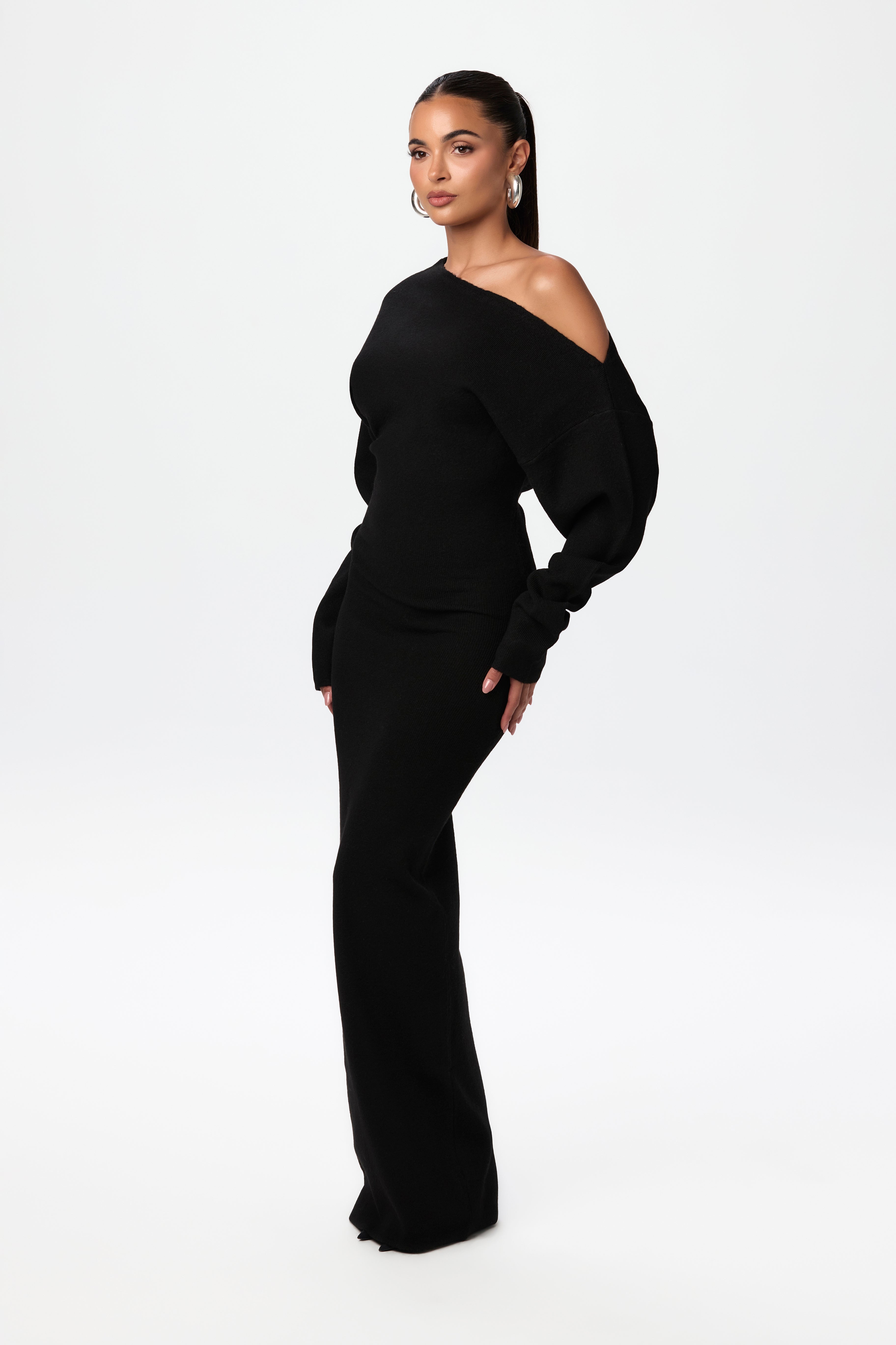 Maxime | Off Shoulder Sweater Jurk