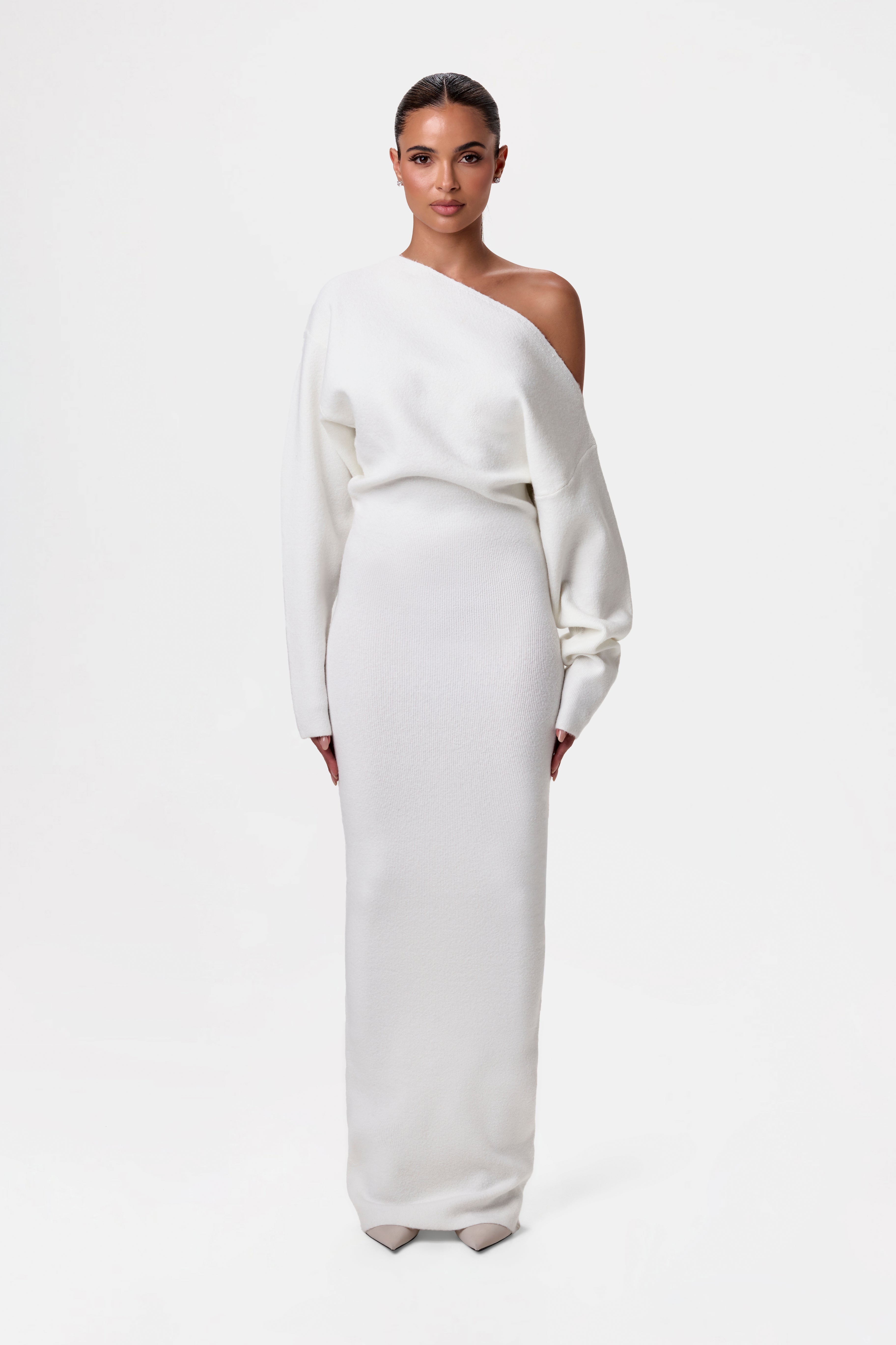 Maxime | Off Shoulder Sweater Jurk