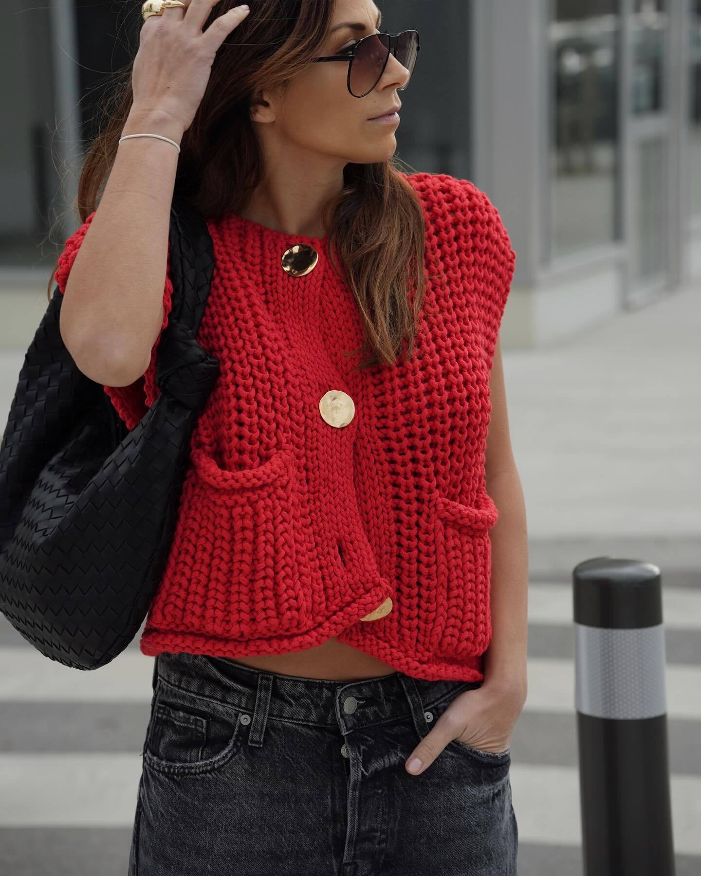Jade | Gebreide Gilet