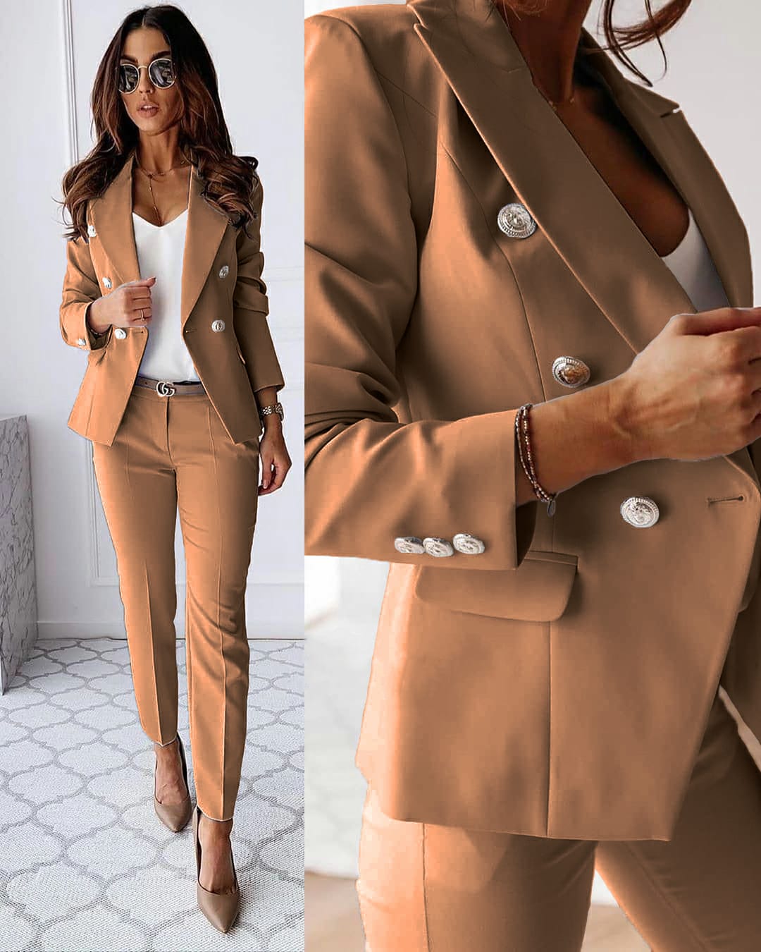 Enrica | Elegante Blazer en Broek Set