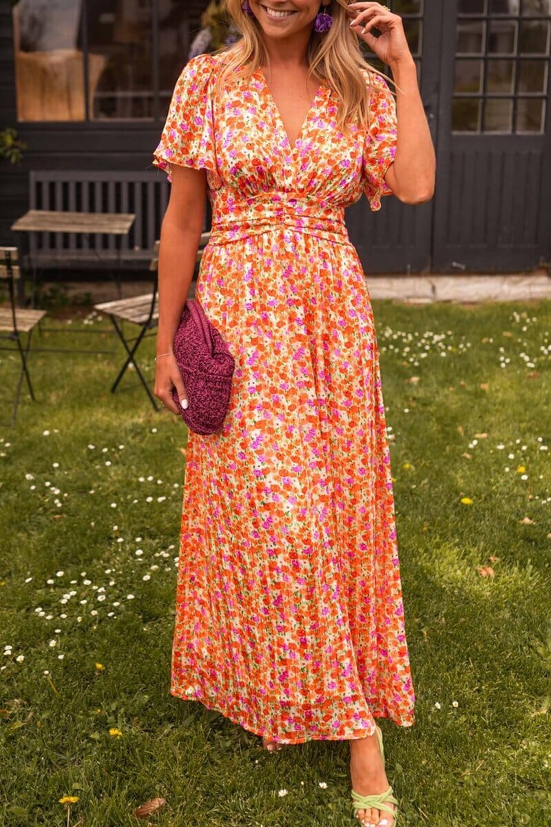 Arianne | Elegante Maxi-Jurk met V-hals